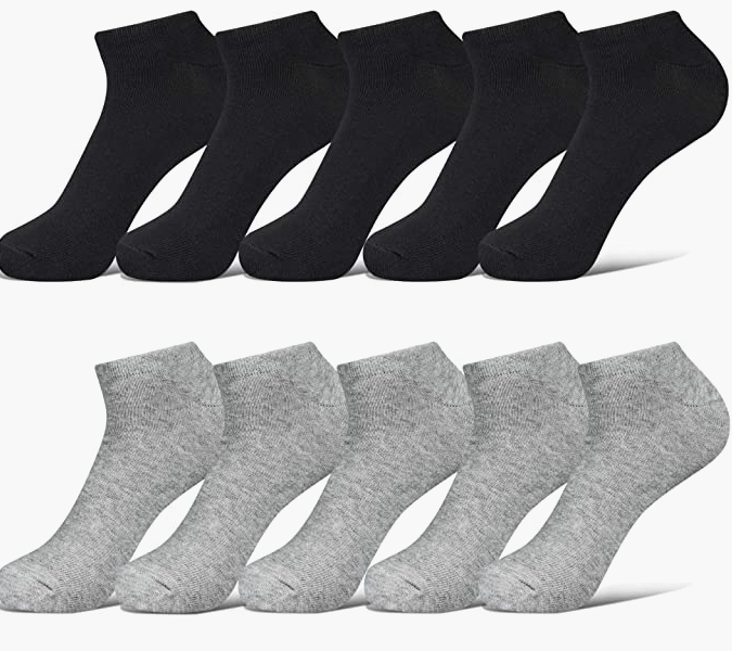 10 Pairs Ankle Trainer Sport Socks for Men Women