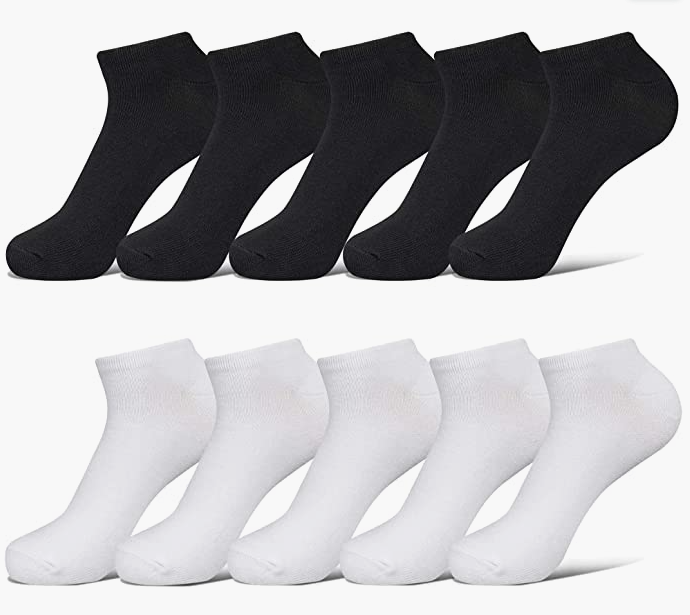 10 Pairs Ankle Trainer Sport Socks for Men Women