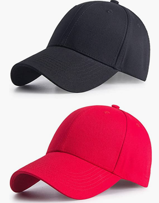 Casual Hats Baseball Caps for Men Women 2 Pack Full Cotton hats