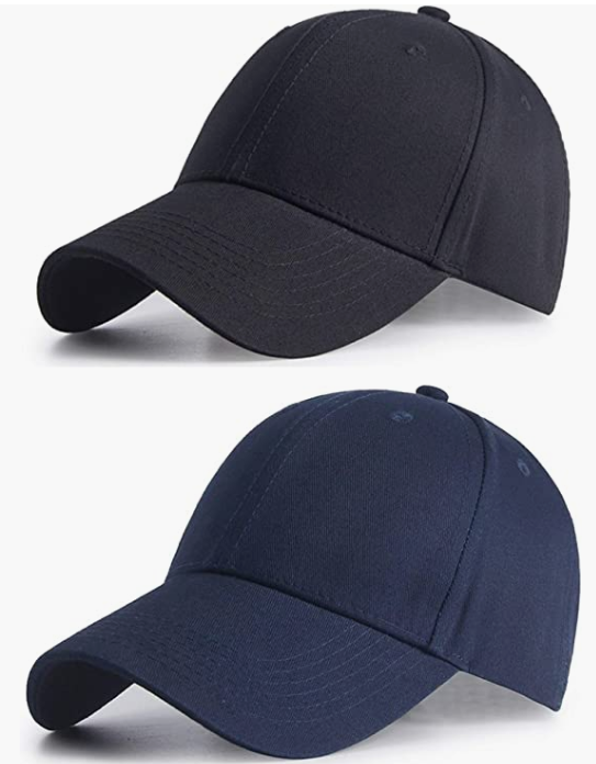 Casual Hats Baseball Caps for Men Women 2 Pack Full Cotton hats