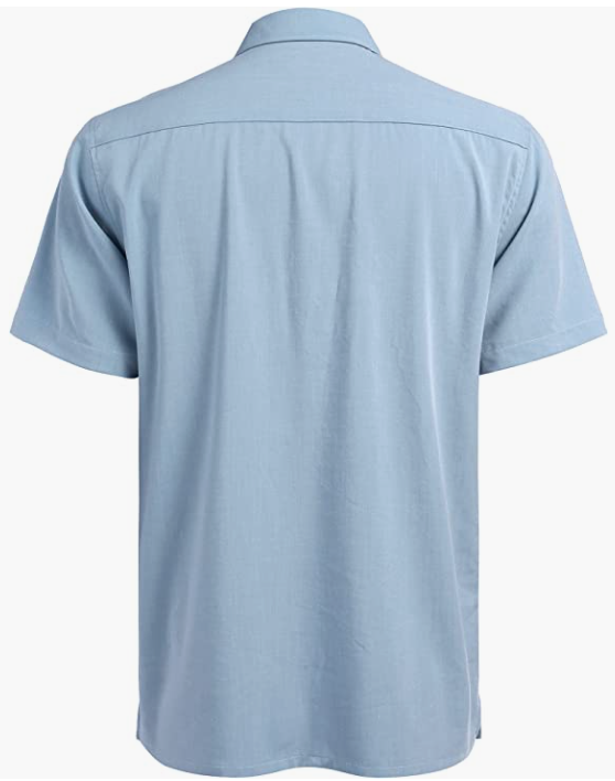 Casual Summer Beach Button Down Shirts Mens Short Sleeve
