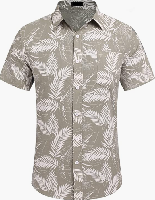Men's Business Dress Shirt Casual Linen Shirt Short Sleeve SHIRT