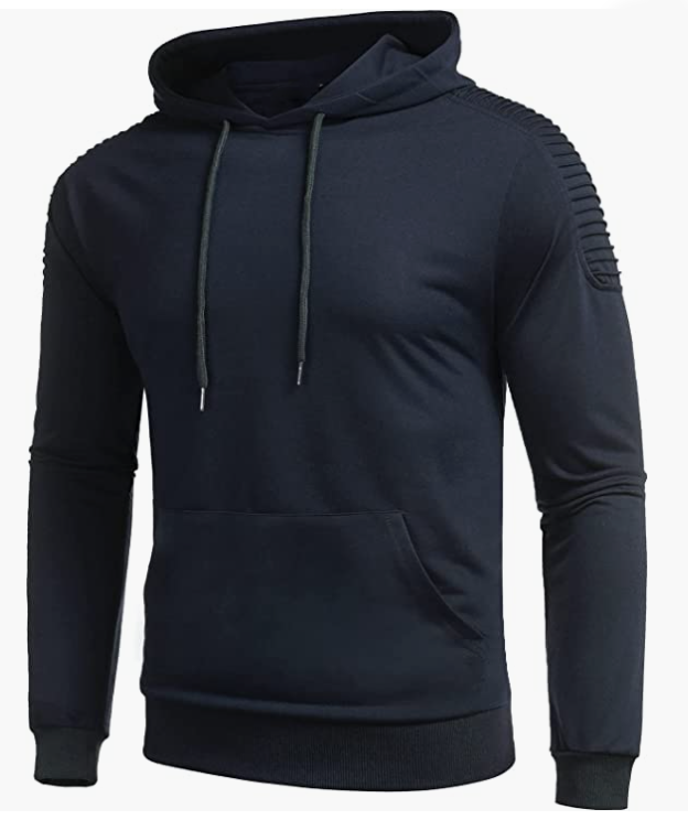 Men's Workout Hoodie Gym Sport Sweatshirt Athletic Pullover Casual Fashion Hooded with Pocket