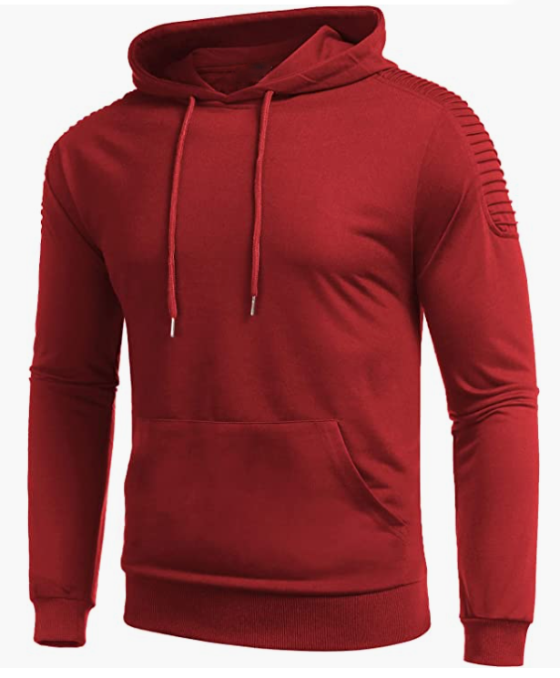 Men's Workout Hoodie Gym Sport Sweatshirt Athletic Pullover Casual Fashion Hooded with Pocket