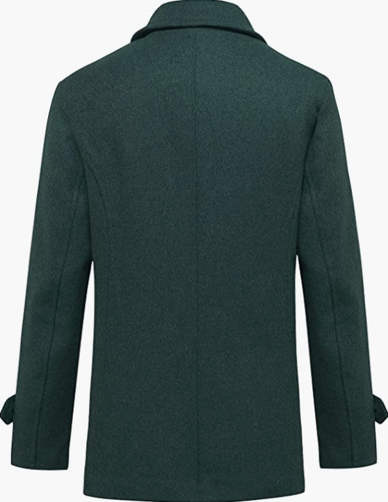 Men's Wool Blend DoubleCoat Classic Warm Coats Winter Outwear Jackets