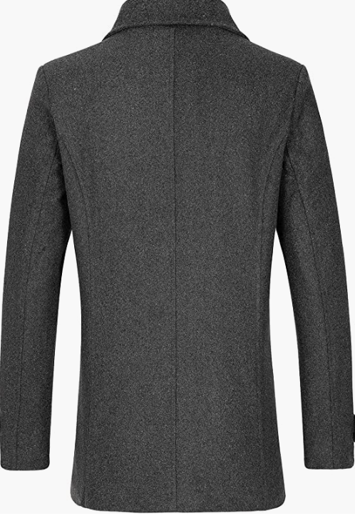 Men's Wool Blend DoubleCoat Classic Warm Coats Winter Outwear Jackets