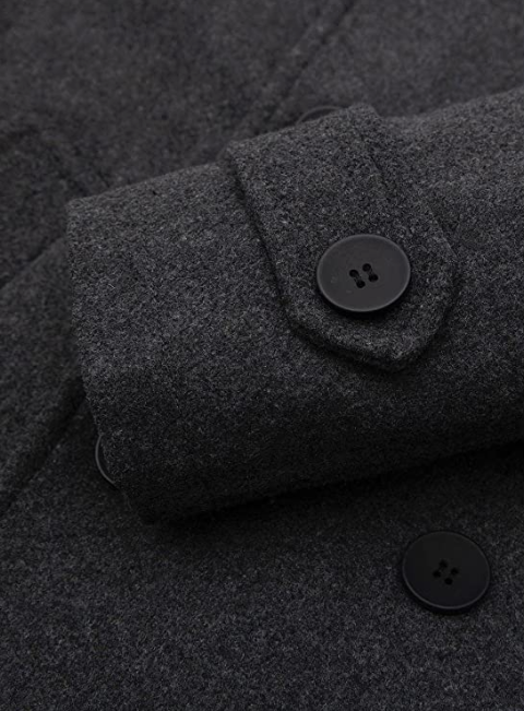 Men's Wool Blend DoubleCoat Classic Warm Coats Winter Outwear Jackets