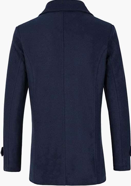 Men's Wool Blend DoubleCoat Classic Warm Coats Winter Outwear Jackets