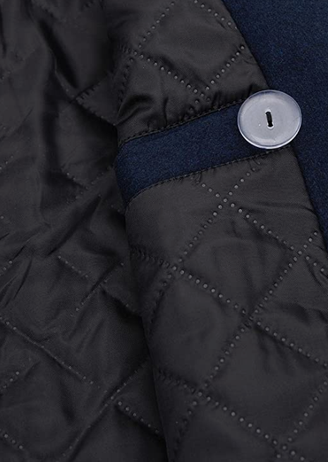 Men's Wool Blend DoubleCoat Classic Warm Coats Winter Outwear Jackets