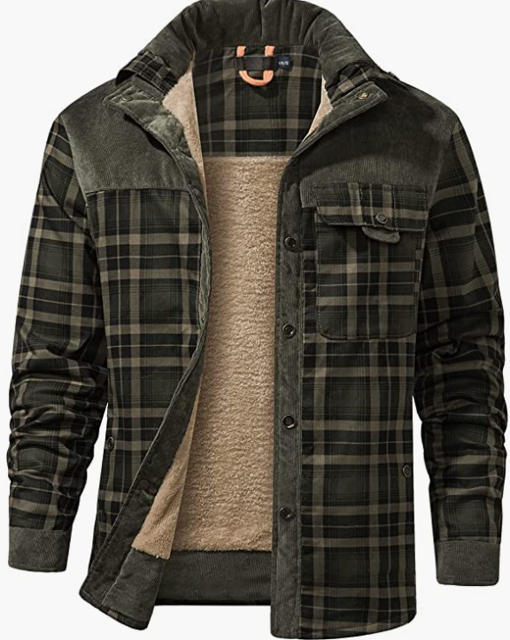 Men's Outdoor Casual Long Sleeve , Button Jacket
