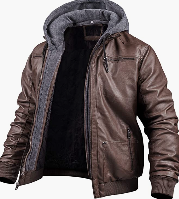 ORIGINAL Leather Jacket Waterproof Windproof Outerwear Hoodie