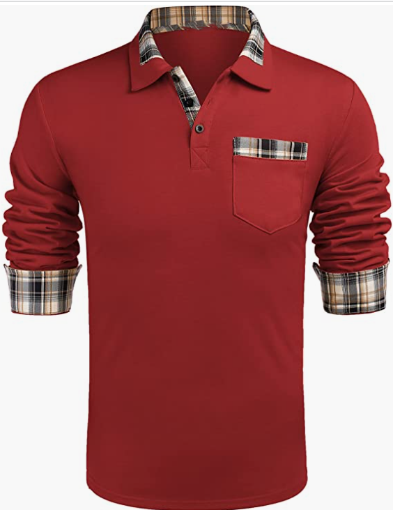 Men's sport Long SleeveShirt with Pockets