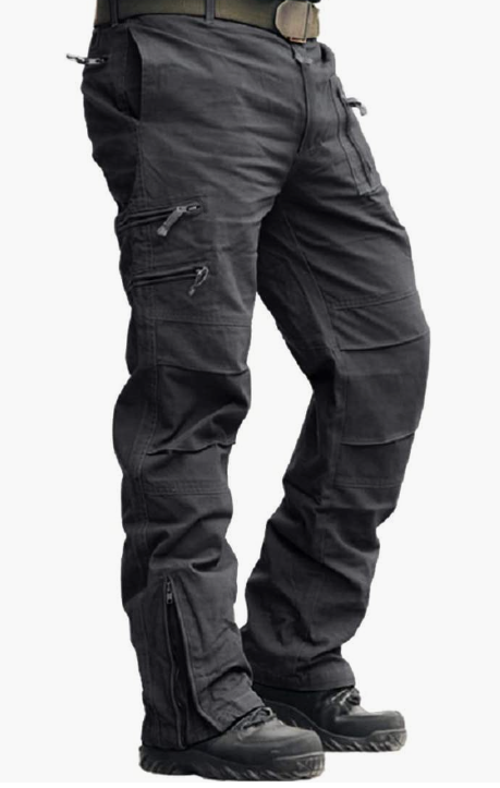 Men's Cotton Multi-Pockets Work Pants Tactical Outdoor Military