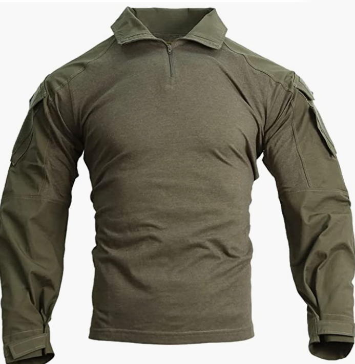 ARMY  Shirt,Tactical Hiking Hunting Fishing Long Sleeve Camo Shirts for Men