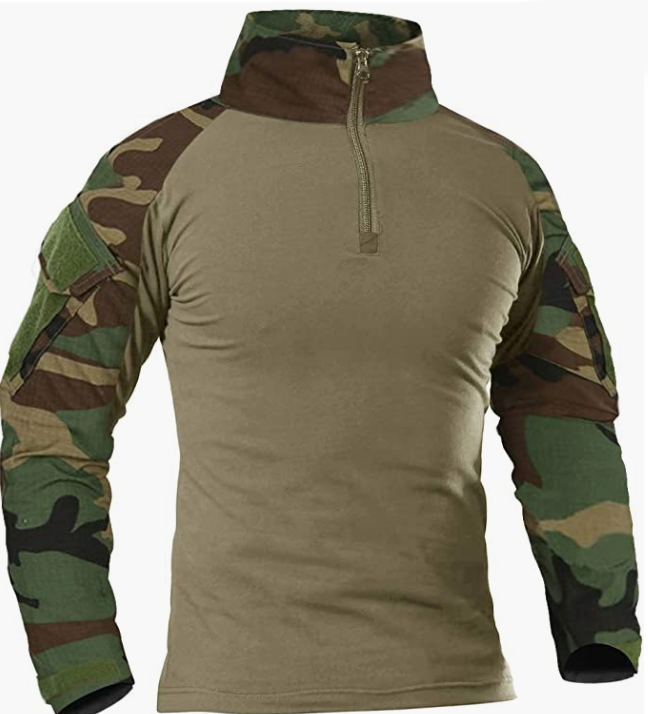Military Long/Short Sleeve Shirt Camouflage Shirts Outdoor Army Hiking Shirt
