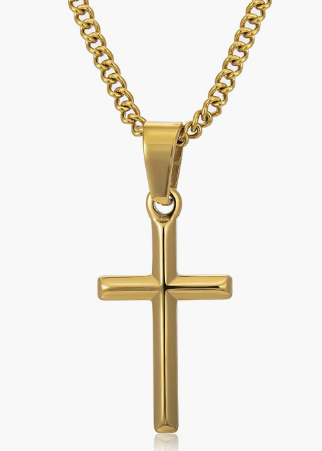 Cross Mens Necklace Simple Jewelry Gift for Men Women, 2