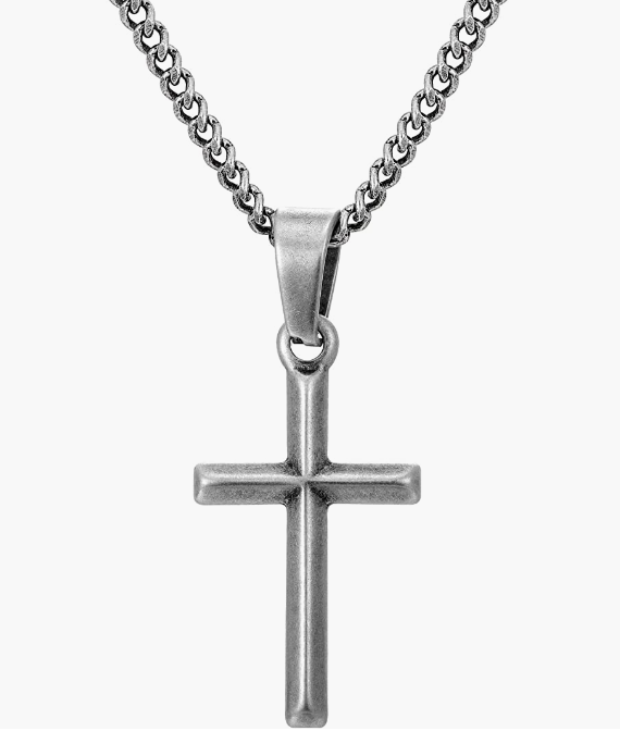 Cross Mens Necklace Simple Jewelry Gift for Men Women, 2