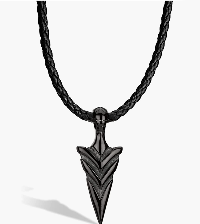 Leather Necklace [Arrow] for Men