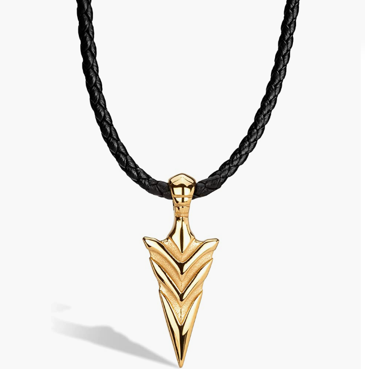 Leather Necklace [Arrow] for Men