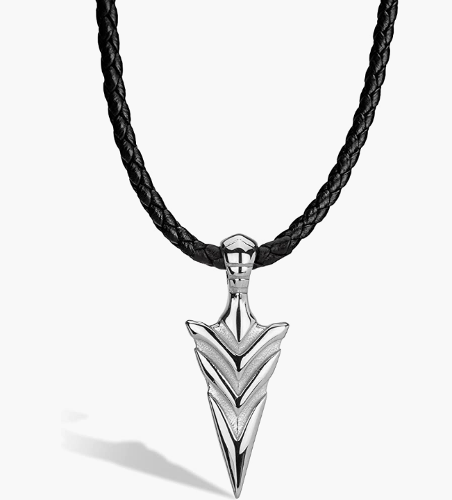 Leather Necklace [Arrow] for Men