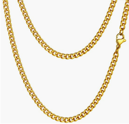 Steel Cuban Chain Necklace for Men