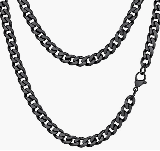 Steel Cuban Chain Necklace For Men
