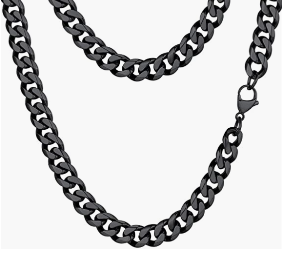 Steel Cuban Chain Necklace For Men