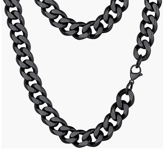 Steel Cuban Chain Necklace For Men