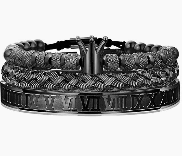 Stainless Steel Bracelets for Men Twisted Cable Bracelet Cuff Bracelet Men's Luxury Bracelet