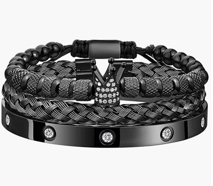Stainless Steel Bracelets for Men Twisted Cable Bracelet Cuff Bracelet Men's Luxury Bracelet