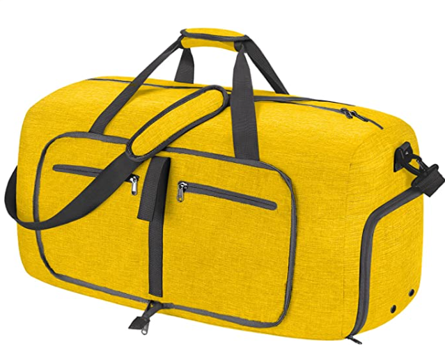 unisex-Travel Duffel Bag With Shoes Compartment Water-Proof And Tear Resistant