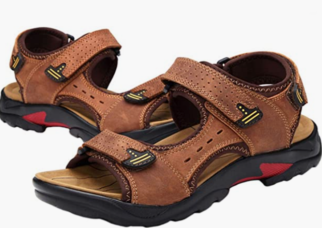 Men's REAL Leather Strap Sandal