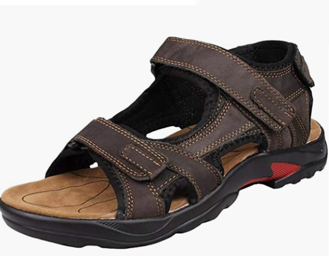 Men's REAL Leather Strap Sandal