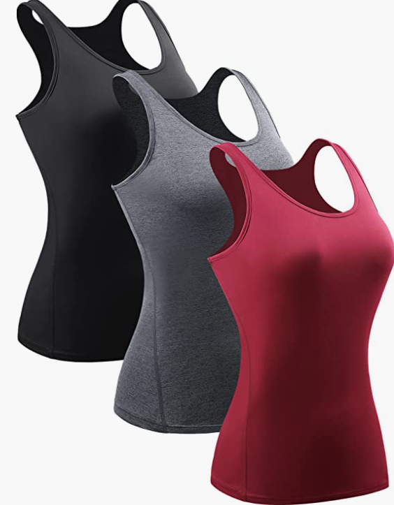 Workout Tank Tops For Women Racerback Yoga Tops Athletic 1 Or 3 Pack