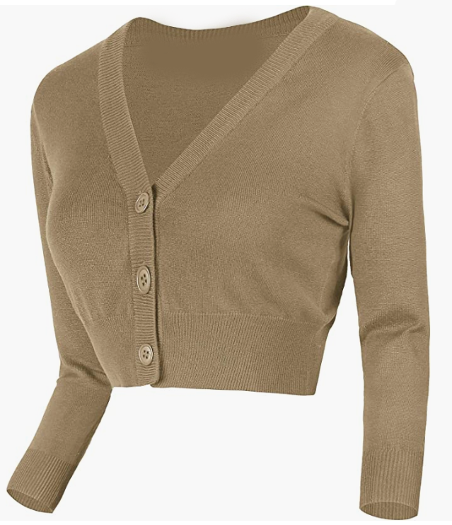 V-Neck Button Down Knitted Sweater