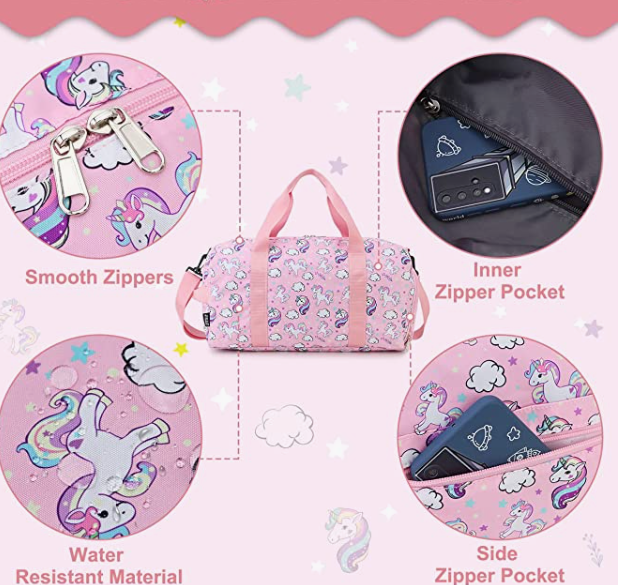 Bag for WOMEN , Girls Water Resistant Travel Bag Carry On Bag for Gym Sport with Shoe Compartment