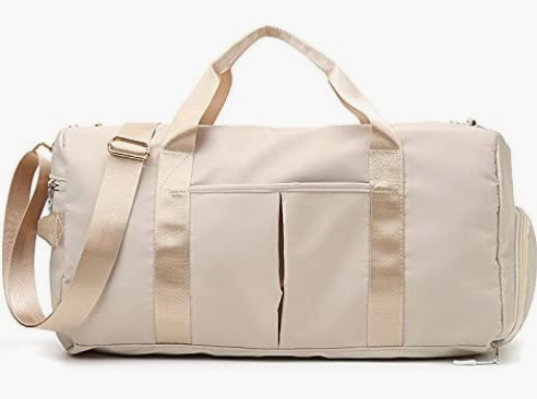 Travel Bags With Shoes Compartment And Pocket & Trolley Sleeve Bag Army Green