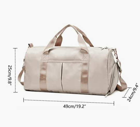 Travel Bags With Shoes Compartment And Pocket & Trolley Sleeve Bag Army Green