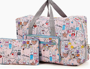 Women Carry On Travel Bag Over Luggage With Shoulder Strap