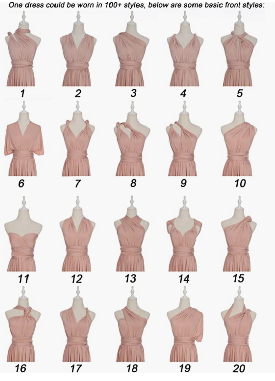 Full Length One Dress With Over 100 Styles Multi Ways Wrap , Soft And Breathable