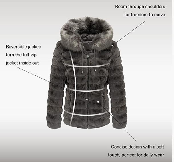 Fall and Winter Fashion The Puffer Coat Worn on Both Sides