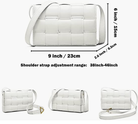 Bags for Women Small Shoulder Cassette bag White Purse