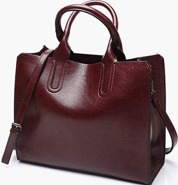 real  Leather Purses and Handbags Bucket Bag Tote Bag for Women