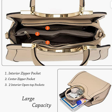 Women’s Handbags Designer Purses Satchel Shoulder Bag