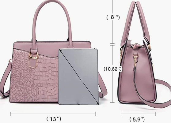 REAL LEATHER Women’s Handbag Designer Satchel Purse