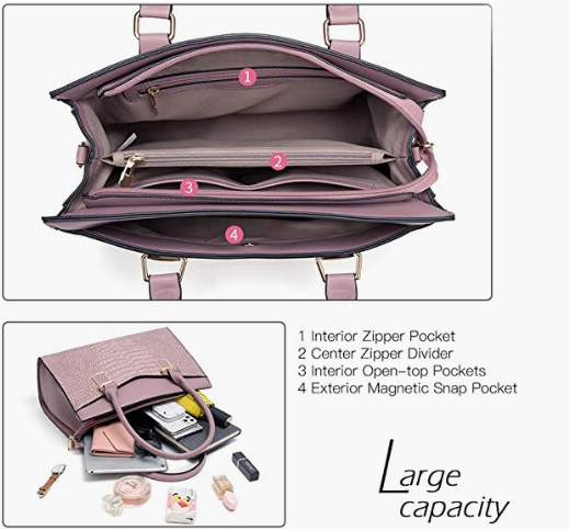 REAL LEATHER Women’s Handbag Designer Satchel Purse