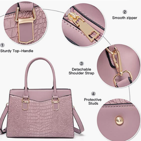 REAL LEATHER Women’s Handbag Designer Satchel Purse
