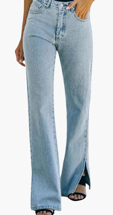 Womens High Waisted Flare Jeans