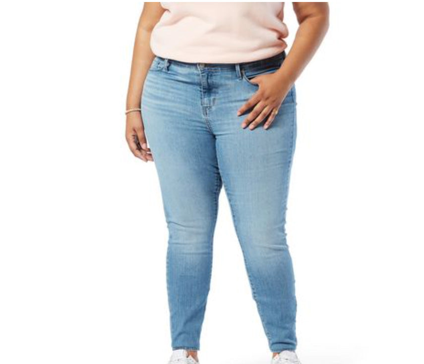Women's Plus Mid Rise Skinny Jeans