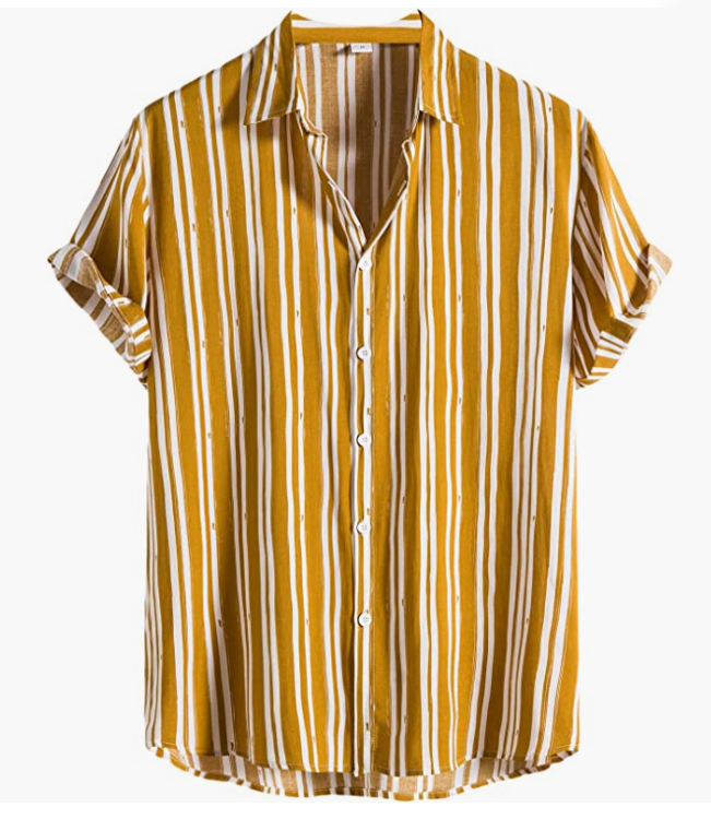Mens Casual Simple Hawaian